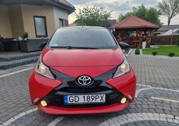 Toyota Aygo cena 33900 przebieg: 125960, rok produkcji 2017 z Przasnysz małe 379